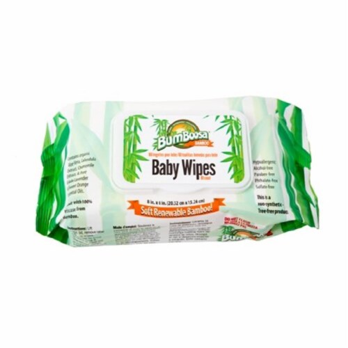 Bum Boosa Bamboo Products Baby Wipes - 6 Pack, 480 Count Perspective: front