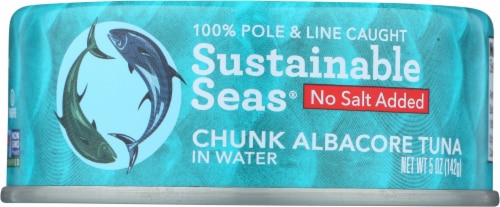 Sustainable Seas® No Salt Added Chunk Albacore Tuna in Water Perspective: front
