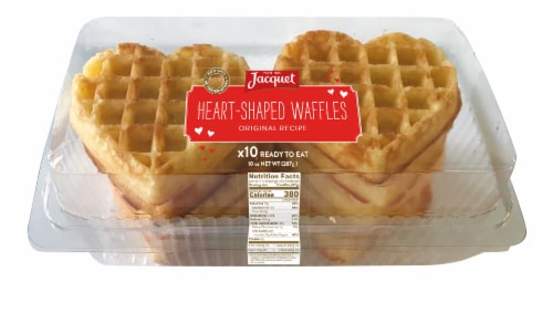 Jacquet Heart-Shaped Belgium Waffles Perspective: front