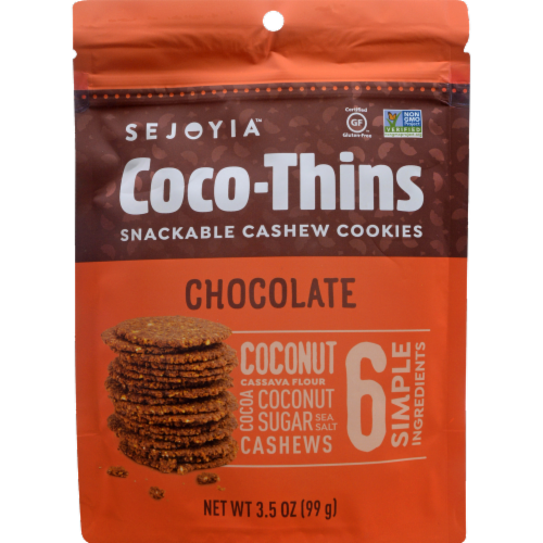 Sejoyia Chocolate Coco-Thins Perspective: front