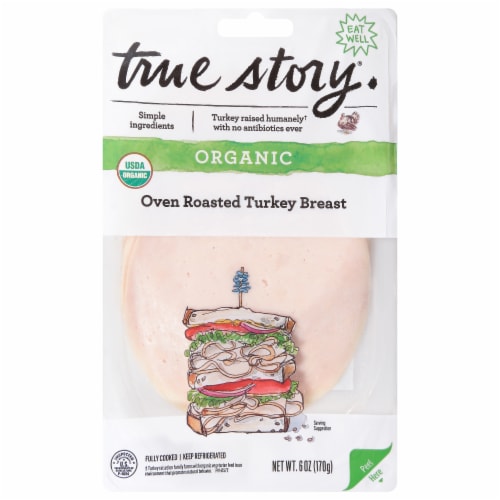True Story® Organic Oven Roasted Turkey Breast Perspective: front