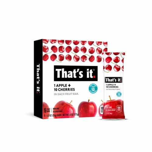 That's It® Apple & Cherries Fruit Bars Perspective: front