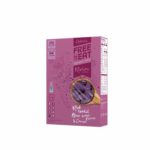 Cybele's Free to Eat® Gluten Free Superfood Purple Rotini Pasta Perspective: front