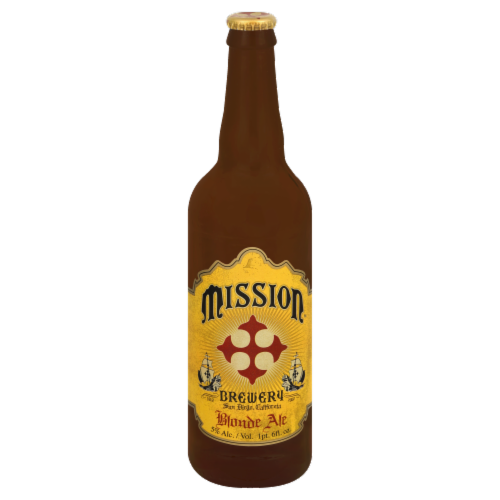 Mission Brewery Blonde Ale Perspective: front