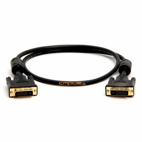 Dvi-D Digital to Dvi-D Digital Dual Link M/M Cable - 3Ft (Gold Plated) Perspective: front