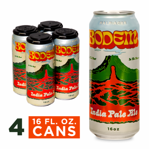 Half Acre Bodem IPA Craft Beer Perspective: front