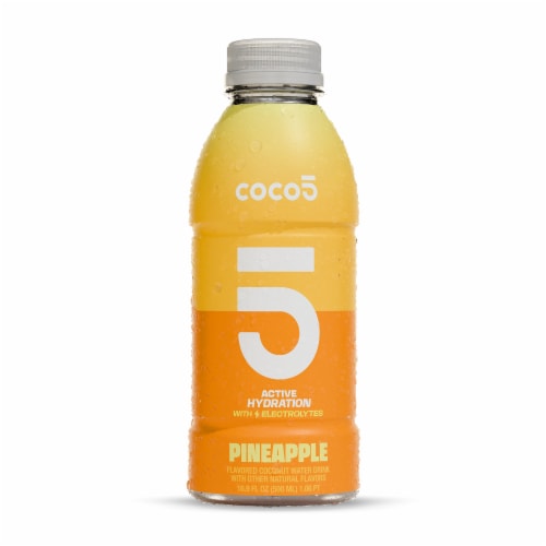 Coco5 Pineapple Natural Hydration & Electrolytes Water Perspective: front
