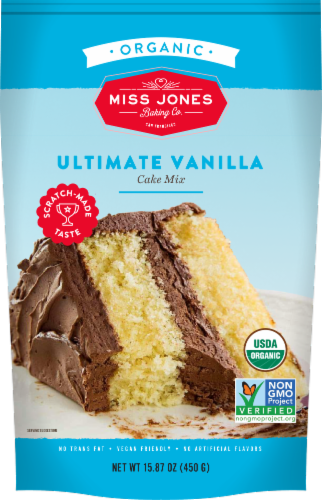 Miss Jones Organic Vanilla Cake Mix Perspective: front