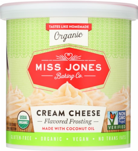 Miss Jones Baking Co. Cream Cheese Frosting Perspective: front