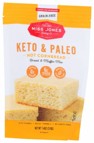 Miss Jones Keto & Paleo Grain Free Bread and Muffin Mix Perspective: front