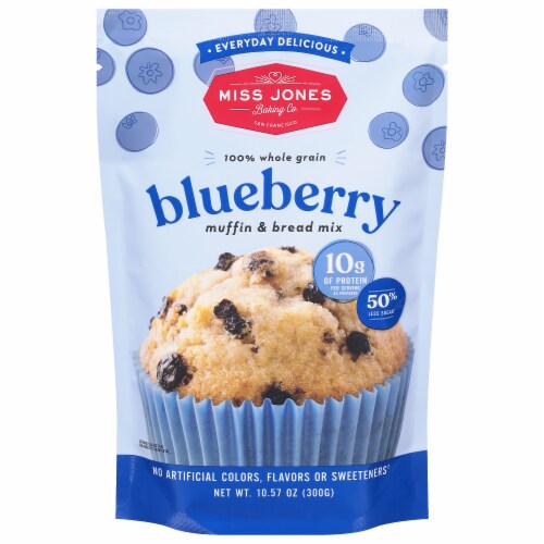 Miss Jones Keto & Paleo Blueberry Muffin Mix Perspective: front