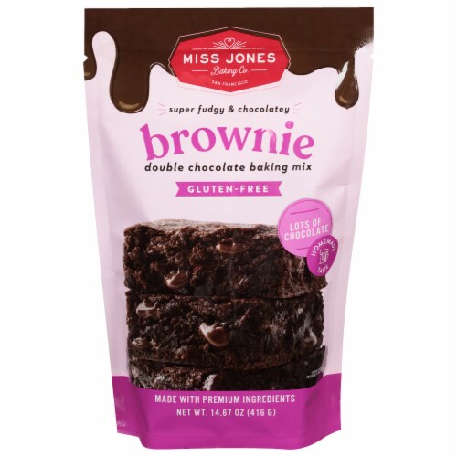 Miss Jones Whole Grain Double Chocolate Brownie Mix Perspective: front