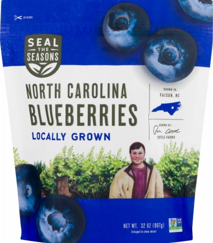 Seal the Seasons Frozen North Carolina Blueberries Perspective: front