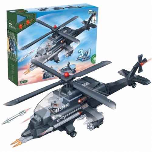 3-in-1 Helicopter (295 Pcs) Perspective: front