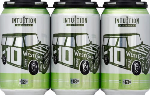 Intution Ale Works I-10 West Coast IPA Perspective: front