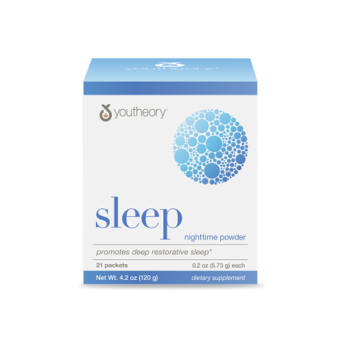 Youtheory Sleep Nighttime Powder Packets Perspective: front