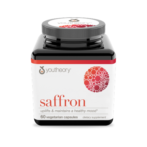 Youtheory Saffron Capsules Perspective: front