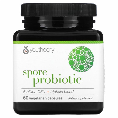 Youtheory® Spore Probiotic Plus Triphala Blend Capsules Perspective: front