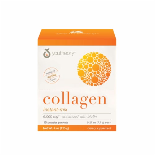 Youtheory® Natural Vanilla Flavor Collagen Instant-Mix Perspective: front