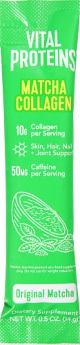 Vital Proteins Matcha Protein Powder Perspective: front