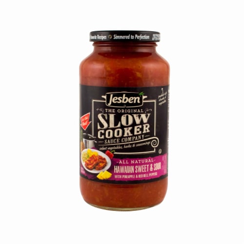 Jesben Slow Cooker Hawaiian Sweet & Sour Sauce Perspective: front