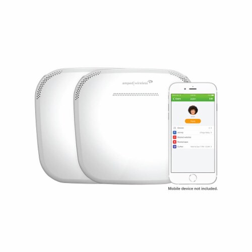 Amped Wireless Ally Whole Home Smart WiFi System - White Perspective: front