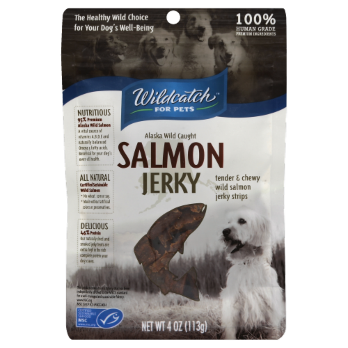 Wildcatch For Pets Salmon Jerky Dog Treats Perspective: front