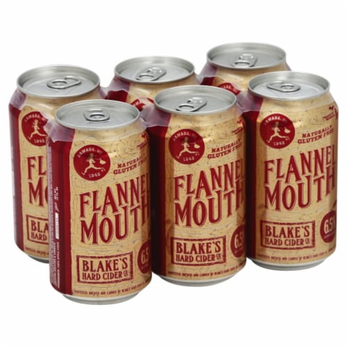 Blake's Hard Cider Co. Flannel Mouth Hard Cider Perspective: front