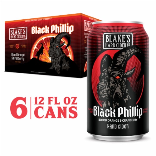 Blake's Black Philip Blood Orange & Cranberry Hard Cider Perspective: front