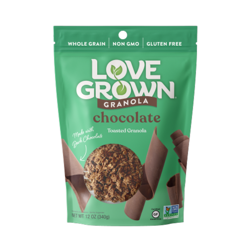 Love Grown® Cocoa Goodness Oat Clusters Perspective: front