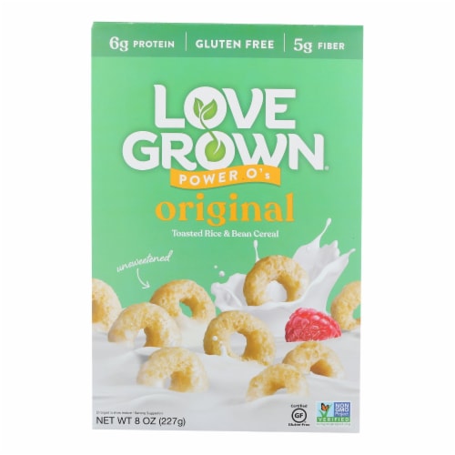 Love Grown Original Power O's Cereal Perspective: front