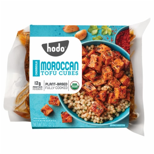 Hodo® Moroccan Tofu Cubes Perspective: front
