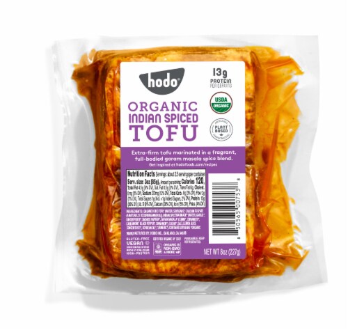 Hodo® Organic Indian Spiced Tofu Perspective: front