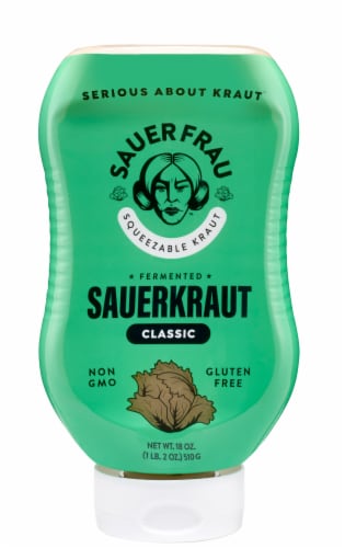 Sauer Frau Squeezable Kraut Classic Sauerkraut Perspective: front
