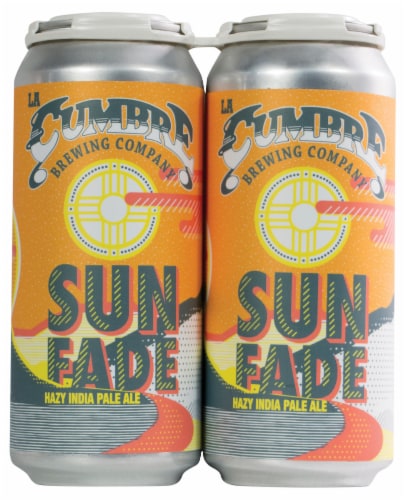La Cumbre Brewing Sun Fade Hazy IPA Beer Perspective: front