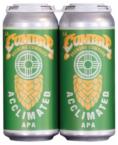 La Cumbre Brewing Acclimated APA Beer Perspective: front