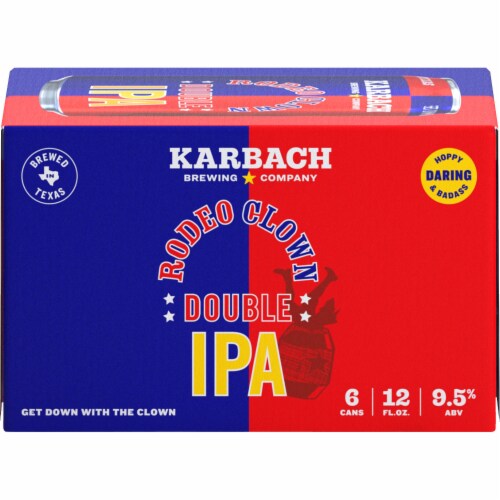 Karbach Brewing Company Rodeo Clown Double IPA Perspective: front
