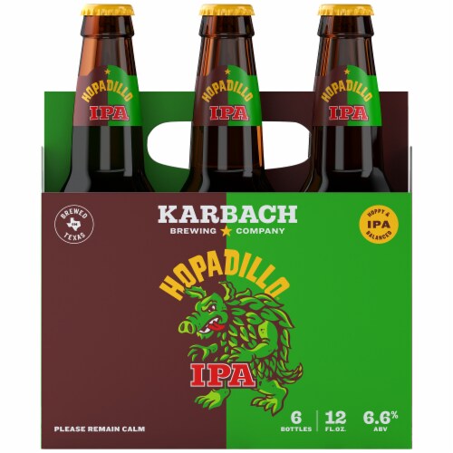 Karbach Brewing Company Hopadillo IPA Perspective: front
