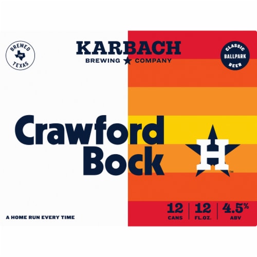 Karbach Brewing Company Crawford Bock Beer Perspective: front
