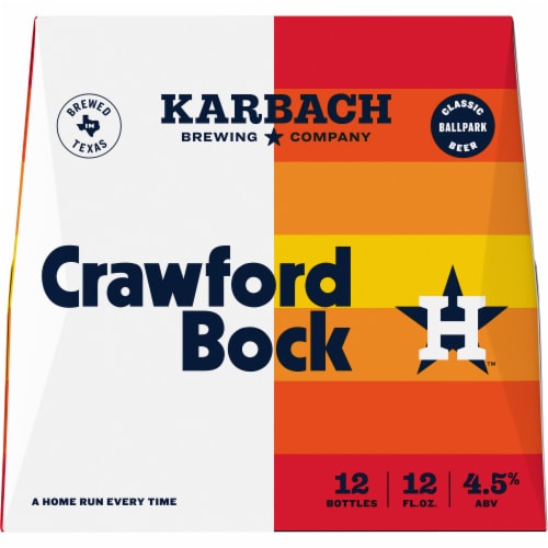 Karbach Brewing Company Crawford Bock Beer Perspective: front