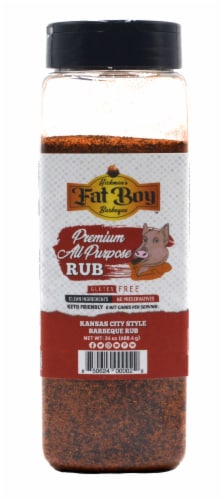 Fat Boy Premium All Purpose Rub Perspective: front