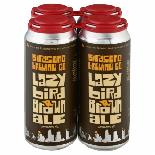 Birdsong Brewing Co. Lazy Bird Brown Ale Perspective: front