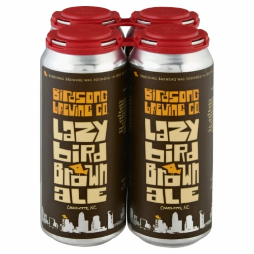 Birdsong Brewing Co. Lazy Bird Brown Ale Perspective: front