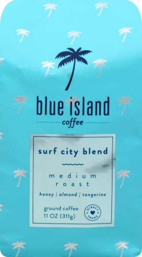 Blue Island Coffee™ Surf City Blend Medium Roast Ground Coffee Perspective: front