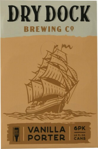 Dry Dock Brewing Vanilla Porter Beer Perspective: front