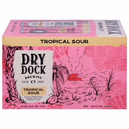 Dry Dock Brewing Tropical Sour Ale Beer Perspective: front