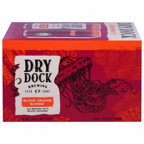 Dry Dock Brewing Blood Orange Blonde Ale Perspective: front