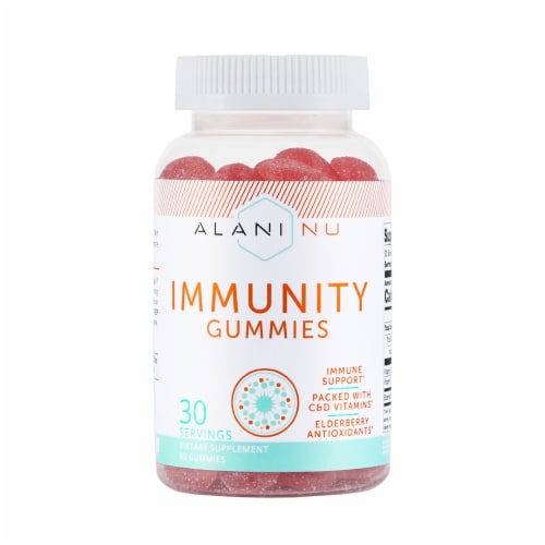 Alani NU Immunity Gummies 30 Count Perspective: front