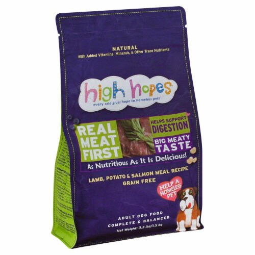 High Hopes Lamb Potato Salmon Meal Recipe Adult Dog Food, 3.3 LB Kroger