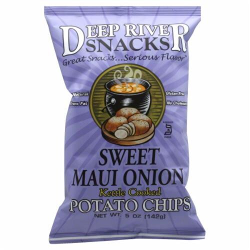 Deep River Snacks Sweet Maui Onion Potato Chips Perspective: front